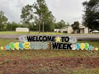 Welcome to Kids Week sign 2023